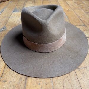 Lack Of Color Mirage Wide Brim Hat 100% Australian Wool 57cm